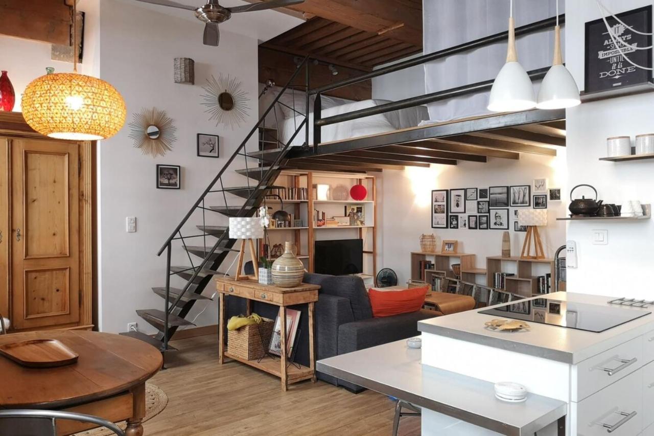 Authentic Loft With Mezzanine & Exposed Stones Heart Of Lyon Apartman Kültér fotó