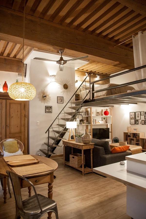 Authentic Loft With Mezzanine & Exposed Stones Heart Of Lyon Apartman Kültér fotó