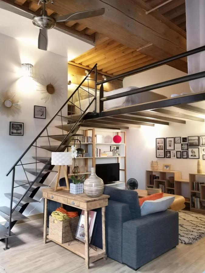 Authentic Loft With Mezzanine & Exposed Stones Heart Of Lyon Apartman Kültér fotó