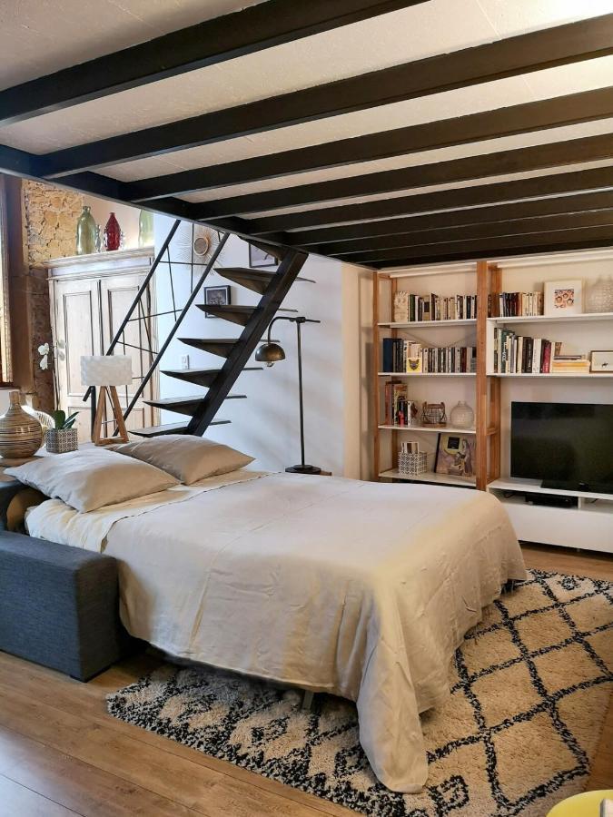 Authentic Loft With Mezzanine & Exposed Stones Heart Of Lyon Apartman Kültér fotó
